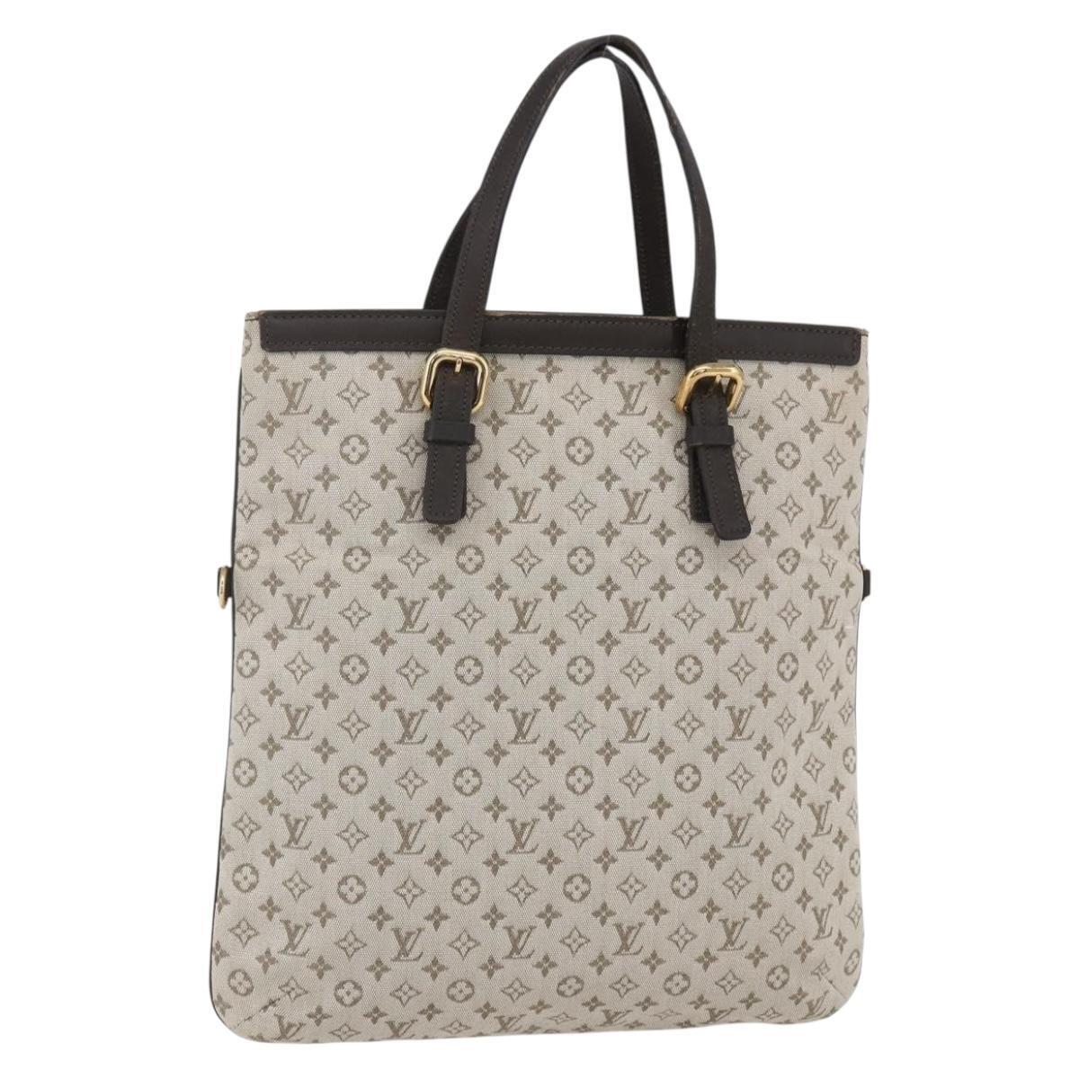 Louis Vuitton Monogram Mini Franoise Tote Bag 2way Khaki M92209 Lv Auth Ep11954